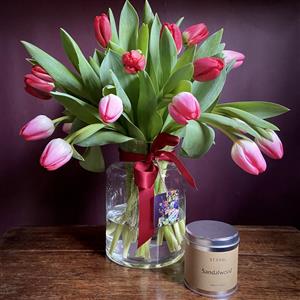 Juliet Tulip Vase &amp; Candle