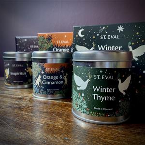 St Eval Winter Tin Candle
