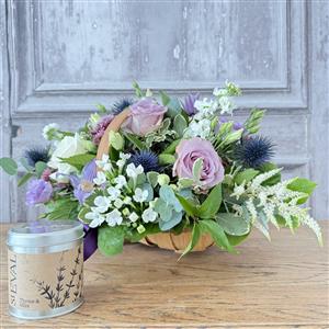 Charlotte Basket &amp; Candle Gift Set