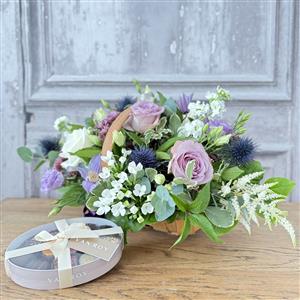 Charlotte Basket &amp; Chocolate Gift Set