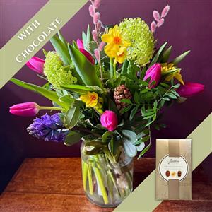 Spring Vase &amp; Chocolates