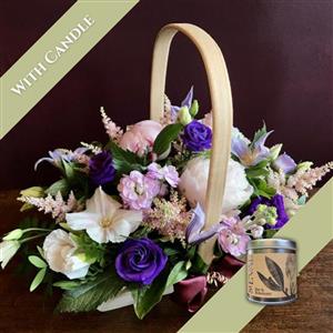 Florist Choice Basket &amp; Candle