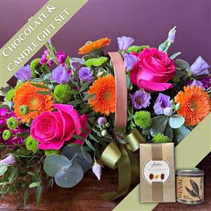 Juliet Basket Chocolate &amp; Candle Gift