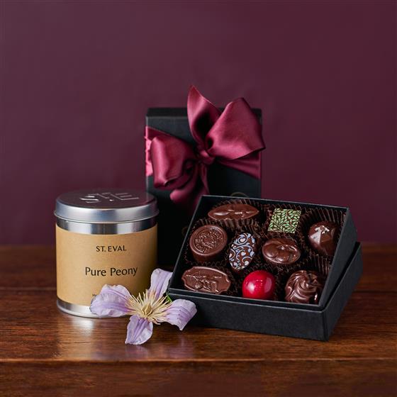 Candle & Chocolate Gift Set